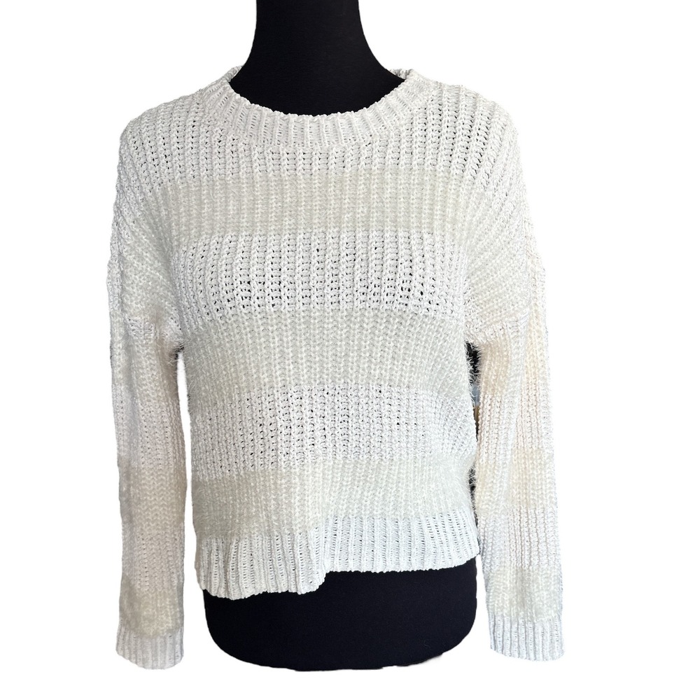 NWT Takara Ivory Chunky Knit Eyelash Knit Sweater, Women's Size Small, Holidays